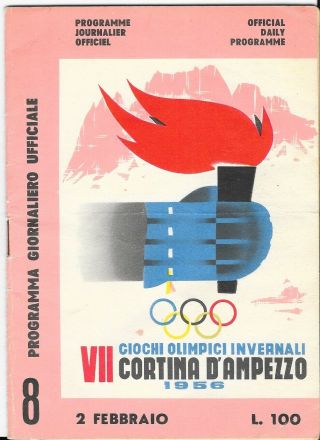 Vii Winter Olympics Booklet (1956)