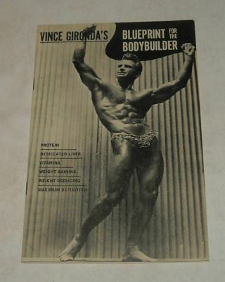 July 1966 Vince Gironda Blueprint For The Bodybuilder Fitness Training Booklet