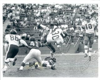 Minnesota Vikings Bill Brown Runs Vs Los Angeles Rams Press Photo