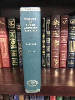1955 History Of North Carolina Baptists G.  W.  Paschal Vol 2 Hb