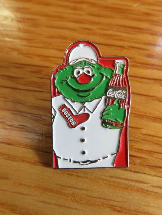 Celebrating 100 Years Boston Red Sox Coca - Cola Wally The Green Monster 1.  5 " Pin