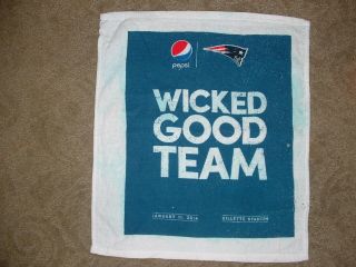 England Patriots 2014 Afc Divisional (wicked Good Team) Game Day Towel.  1/11/14