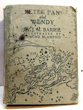 Jm Barrie: Peter Pan And Wendy (text) 1940 1st Us " Blampied Edition "