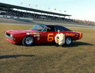 Charlie Glotzbach 6 Dodge Charger 1969 At Daytona 8x10 Photo