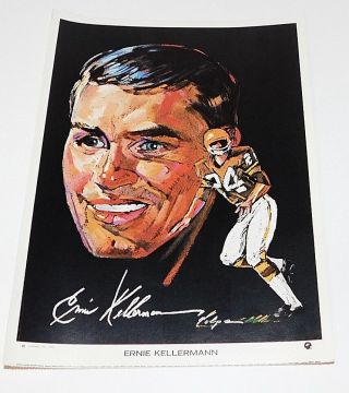 Ernie Kellerman Rare 1970 Clark Oil 8x10 Print Prostar Portrait Cleveland Browns