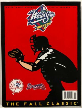 1999 Mlb World Series Official Program York Yankees Vs Atlanta Braves