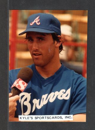 1984 Brad Komminsk Braves Unsigned 3 - 1/2 X 5 Color Snapshot Photo 5