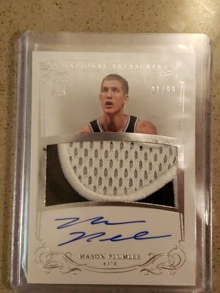 2013 - 14 National Treasures Rpa Mason Plumlee 01/99 First One 1/1