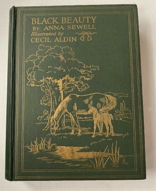 1912 Black Beauty Anna Sewell First Thus 18 Colour Plates By Cecil Aldin.