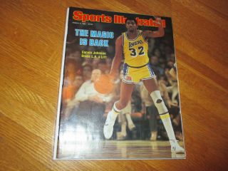 1981 Sports Illustrated Magic Johnson Los Angeles Lakers Immaculate No Label