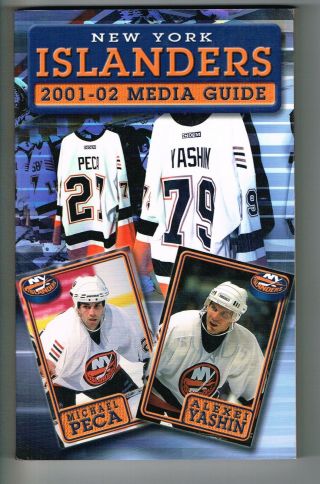 2001/02 York Islanders Nhl Hockey Media Guide