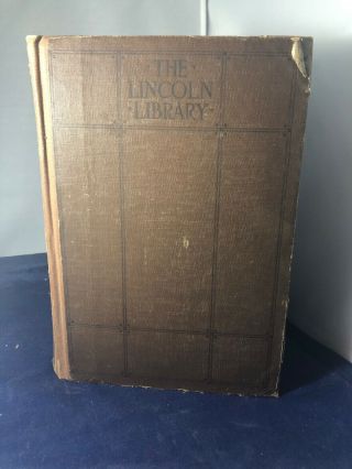 Vintage Book The Lincoln Library Of Essential Information 1924 Frontier Press