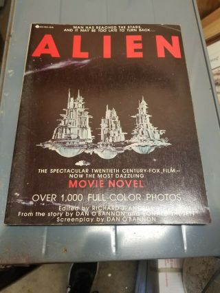 Richard J.  Anobile,  Ed.  Alien Movie Novel 1979 Avon Books,  Ny First Printing