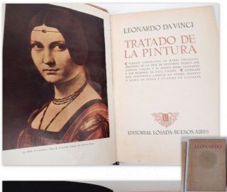 1940s Losada Spanish Da Vinci Tratado De La Pintura Illustrado 50 Laminas