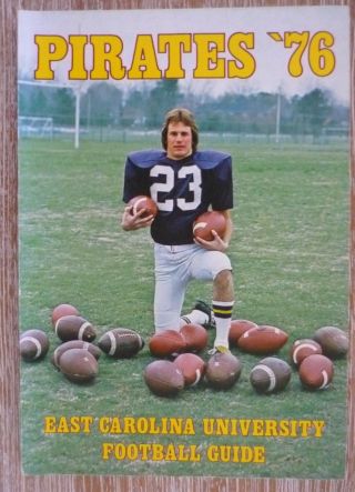 1976 East Carolina University Footbal Press Guide - - Pirates