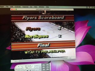 Philadelphia Flyers Vs Quebec Nordiques Dvd 5/7/1985 Good Quality