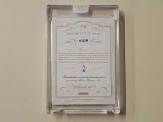AD 2014 - 15 Panini Flawless Jersey Patch Autograph AUTO Shaquille O ' Neal 14/25 2