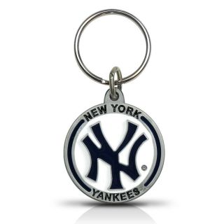 Mlb York Yankees Metal Key Chain Key - Ring Keychain By The Hillman Group