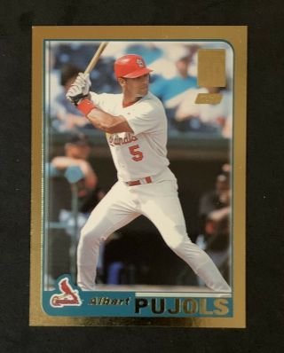 2001 Topps Traded Gold T247 Albert Pujols Cardinals Rc Rookie /2001
