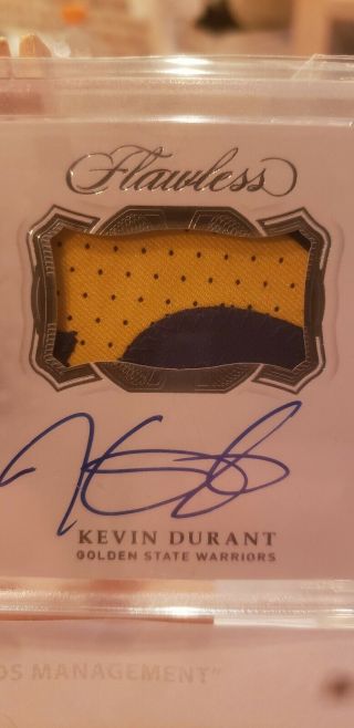 Kevin Durant Golden State Warriors RPA /15 Game Worn Flawless Basketball 2019 3