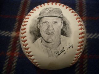Philadelphia Phillies Richie Ashburn Souvenir Baseball,  Ln