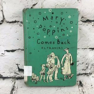 Mary Poppins Comes Back By P.  L.  Travers Vintage 1935 Hardback Exlibrary