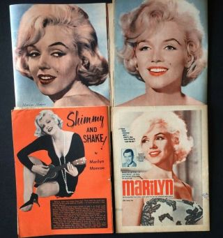 4 X Australian Screen News Magazines - Marilyn Monroe - 1959 - 1963