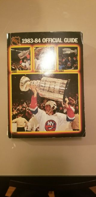 1983 - 84 Nhl National Hockey League Media Guide