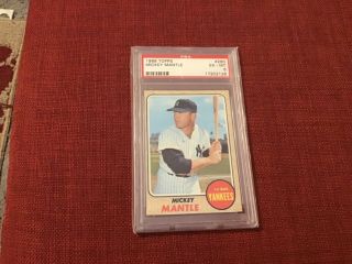 Mickey Mantle 1968 Topps Psa 6 Yankees