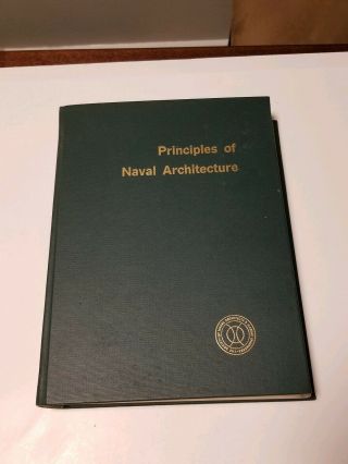 Vintage 1968 Principles Of Naval Architecture,  Edited By Comstock