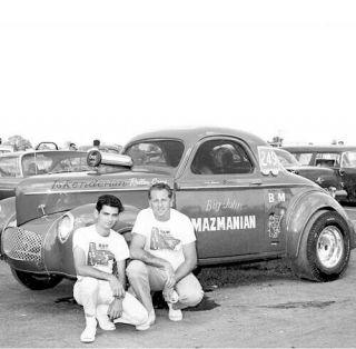 Big John Mazmanian Willys Gasser 8x10 Photo