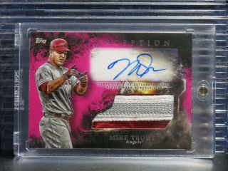 2018 Topps Inception Mike Trout Magenta Patch Auto Autograph 50/75 Angels Lc
