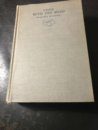 1936 Pringting Of Gone With The Wind Same Year As First Edition Same Look Hard