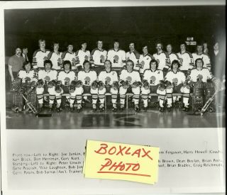 Wha 1973 - 74 Jersey Knights Team Issued 8x10 Photo Andre Lacroix Harry Howell