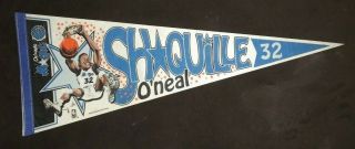 Vintage Shaquille O " Neal Orlando Magic Pennant Flag