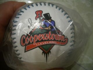 Cooperstown Cleveland Colorful Souvenir Baseball,  Mint/sealed,  Wow