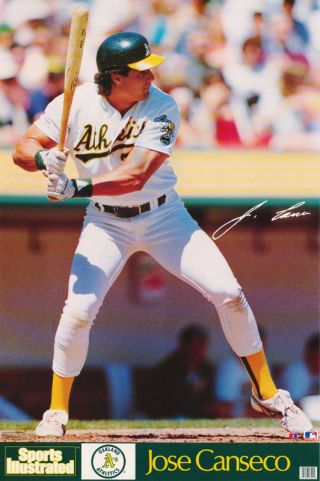 Poster :mlb Baseball:young Jose Canseco - Oakland A 