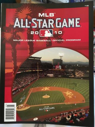 2010 Major League Baseball Mlb All Star Game Official Program
