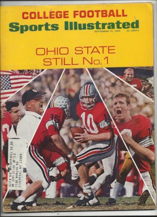 9/15/1969 Sports Illustrated (ohio State Football Cover) See Scan
