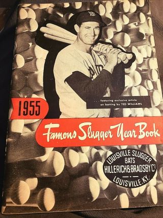 1955 Louisville Slugger Hillerich & Bradsby Famous Slugger Baseball Yearbook
