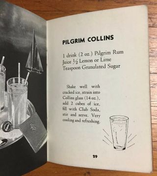 1936 Pilgrim Felton Distillers Guide For Mixing Rum Bartenders Cocktail Recipes