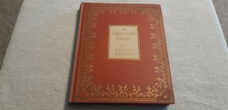 A Christmas Carol In Prose By Charles Dickens 1938 Signed Shinn Barrymore