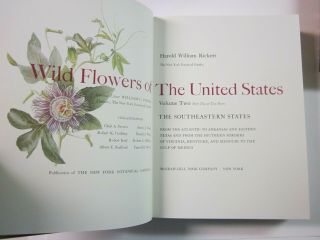 Two (2) Vol Set - Wild Flowers Of The Southeastern Us By Rickett 1975 Illustrated