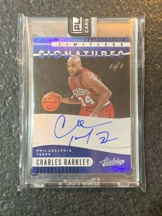 2019 - 20 Absolute Charles Barkley Limitless Signatures Level 5 On Card Auto 1/1