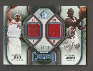 2009 - 10 Sp Game Edition Lebron James Michael Jordan Dual Jersey 22/50