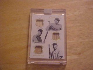 Babe Ruth Ty Cobb Honus Wagner 2019 Flawless 3x Game Bat 08/10 Hall Of Fame