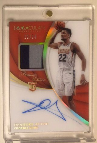 2018 - 19 Immaculate Premium Edition Deandre Ayton Fotl /24 Rpa Rc Auto Patch Sp