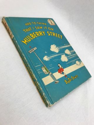 Dr Seuss And to Think That I Saw it on Mulberry Street Children ' s Books 1937 3