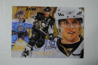 2008 - 09 08 - 09 Upper Deck Series 1 Hockey Heroes Painting Autograph Sidney Crosby