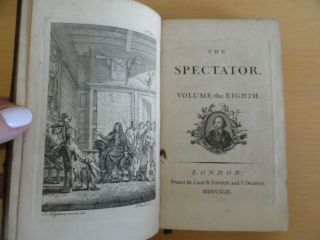 1749 The Spectator Joseph Addison Richard Steele Vol 8